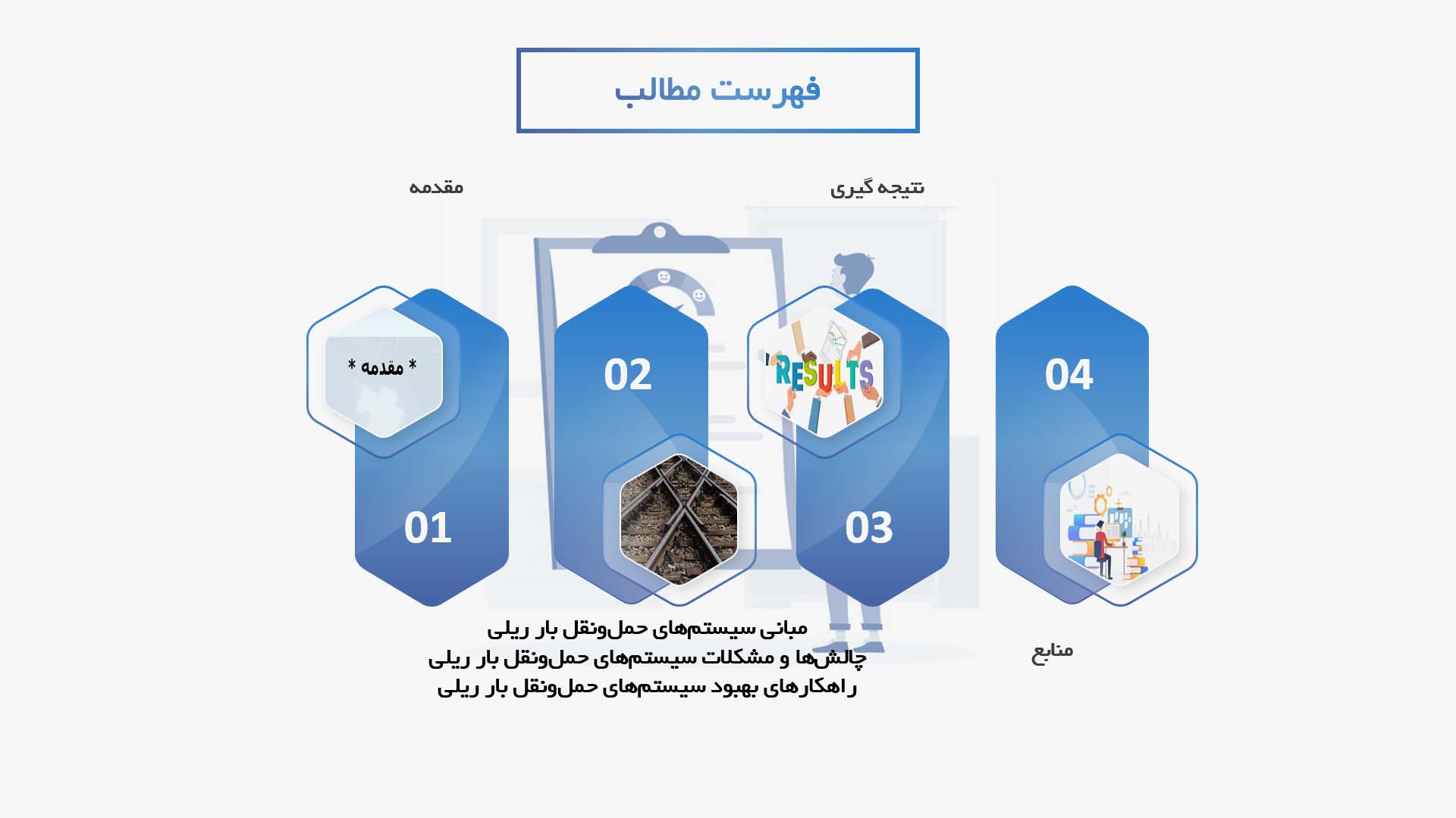 پاورپوینت در مورد تحلیل و بهبود سیستم‌های حمل‌ونقل بار ریلی